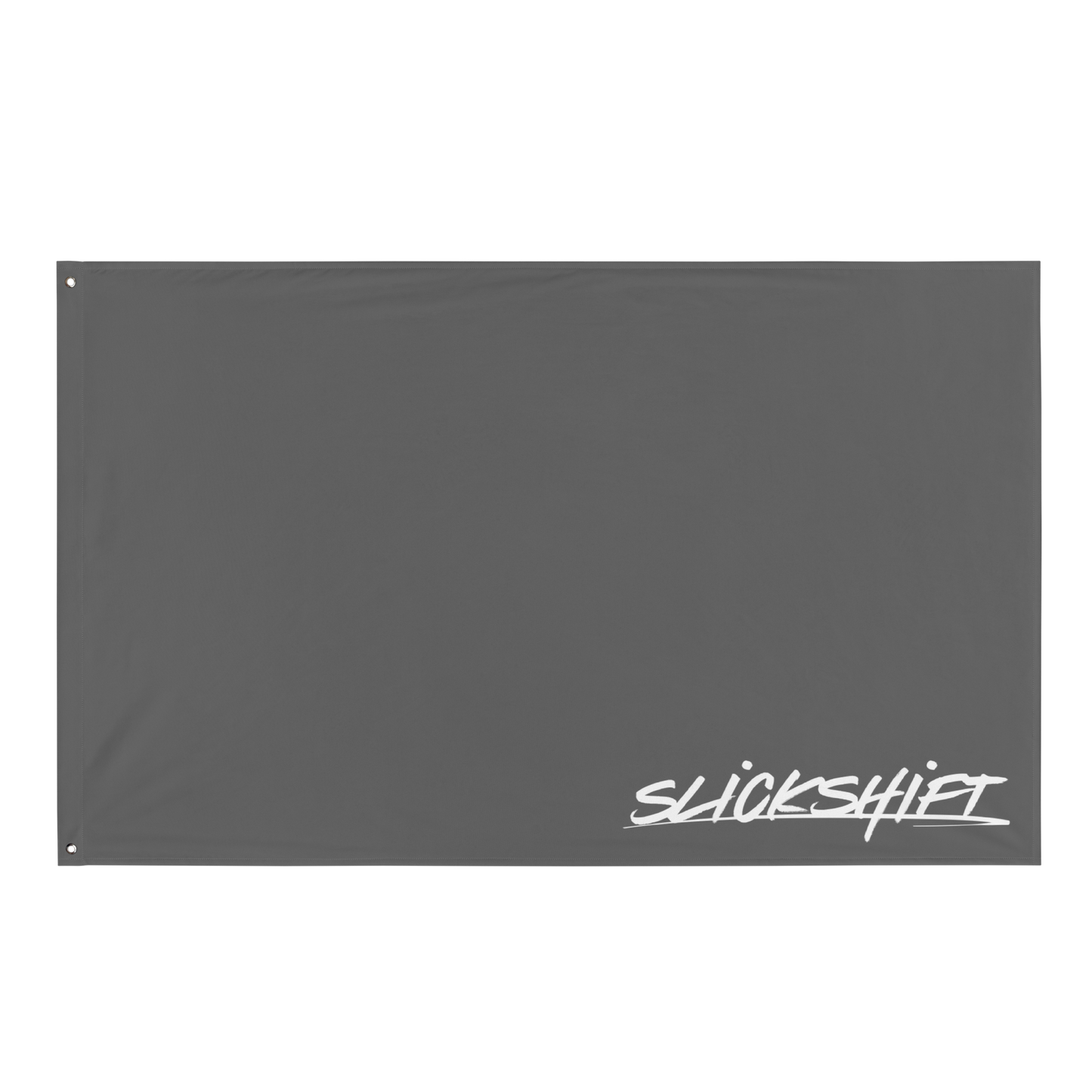 Slick Shift - Corner Logo Flag (Grey)