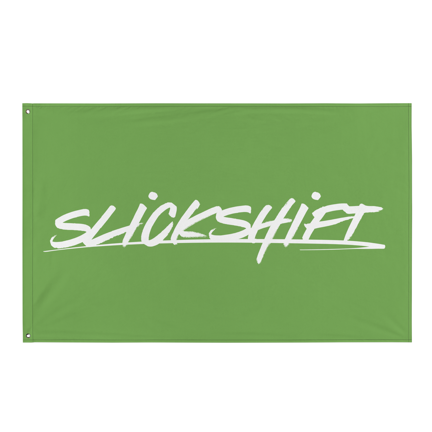 Slick Shift - Full Logo Flag (Green)