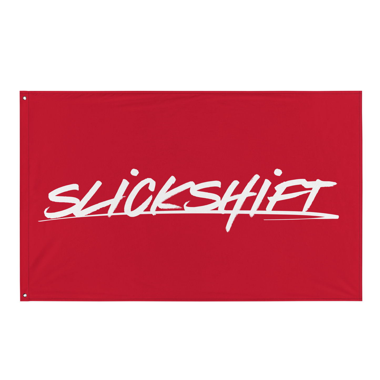 Slick Shift - Full Logo Flag (Red)