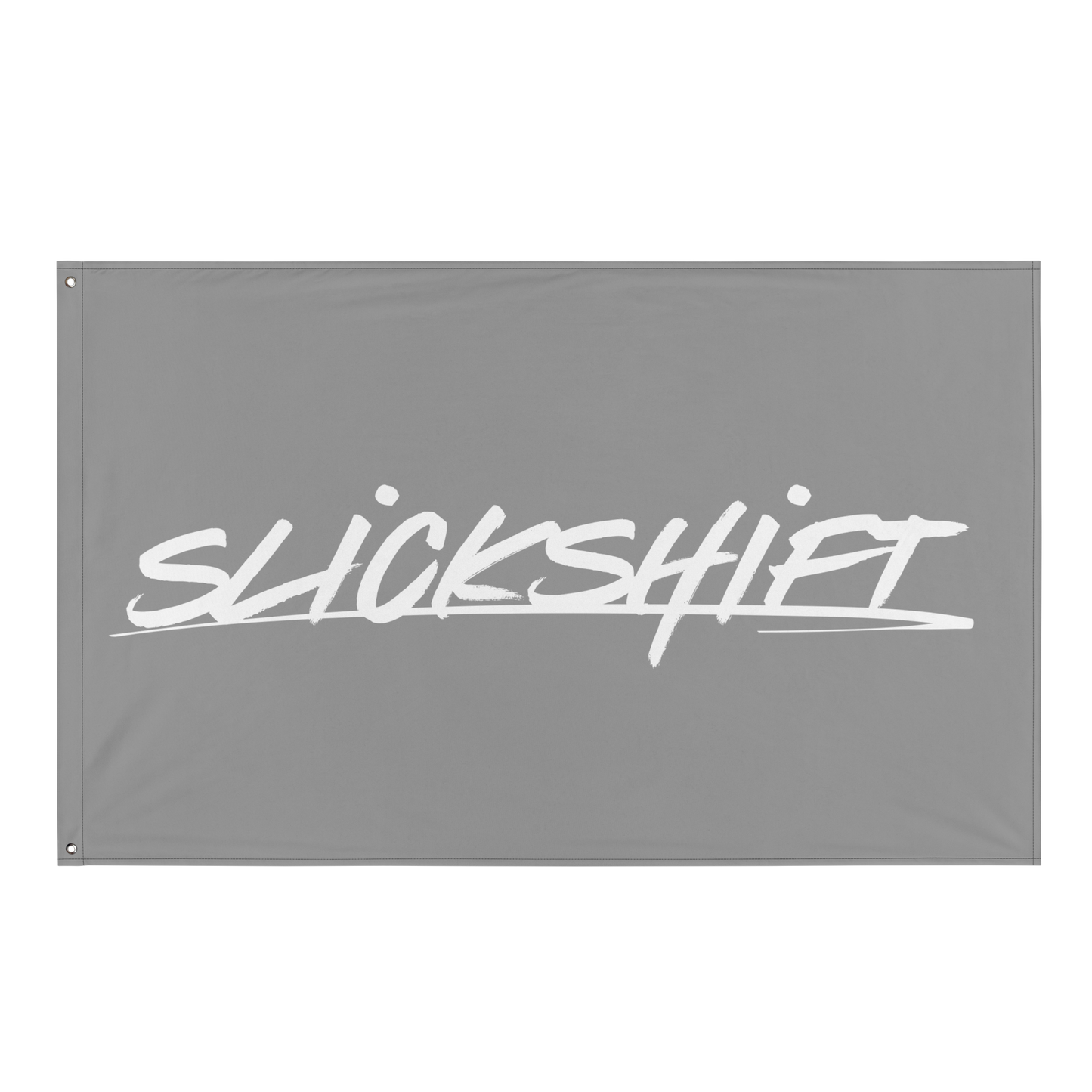 Slick Shift - Full Logo Flag (Grey)