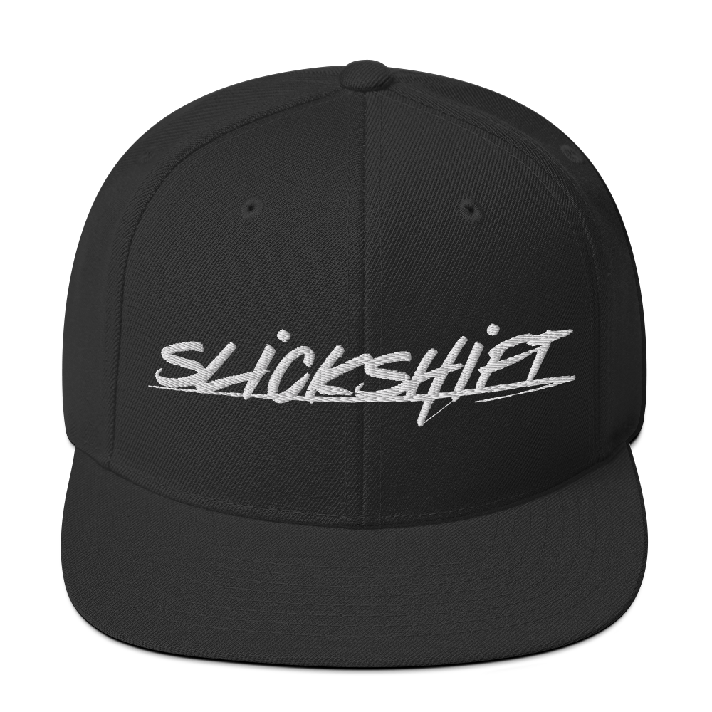 Slick Shift - White Logo Snapback Hat