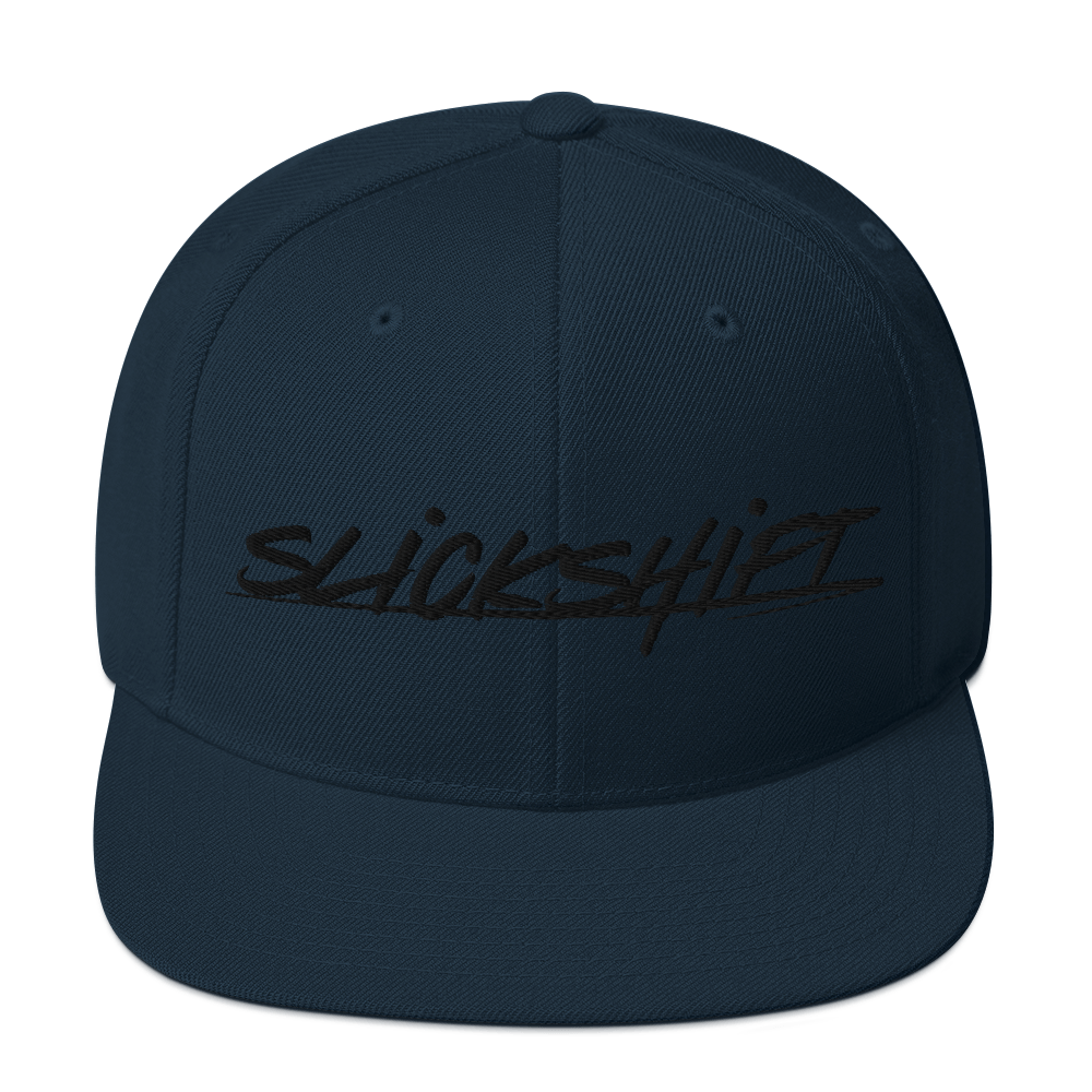 Slick Shift - Black Logo Snapback Hat