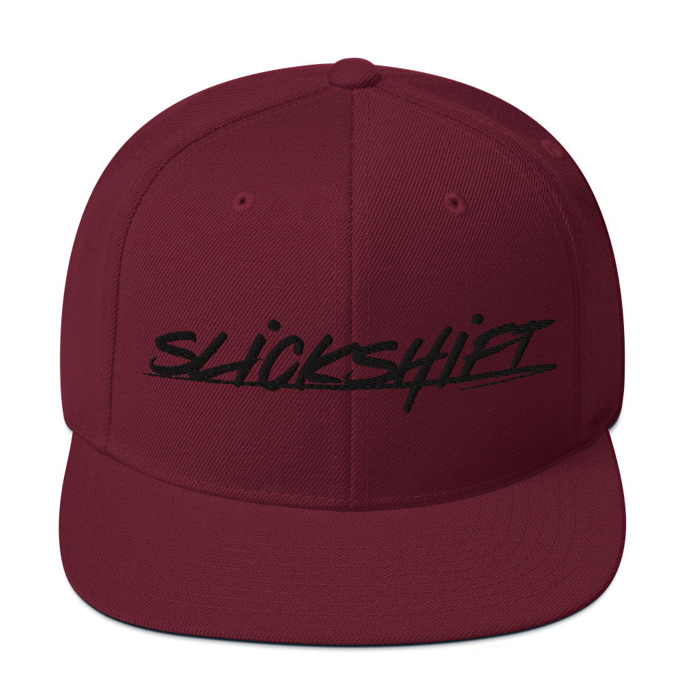 Slick Shift - Black Logo Snapback Hat