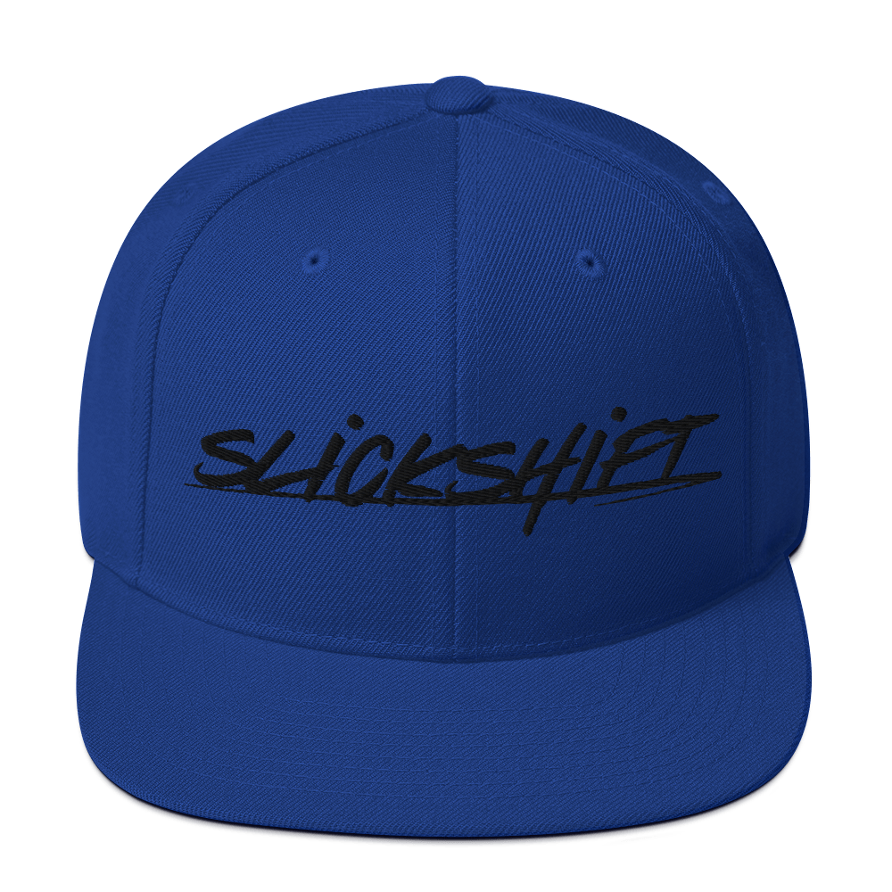 Slick Shift - Black Logo Snapback Hat
