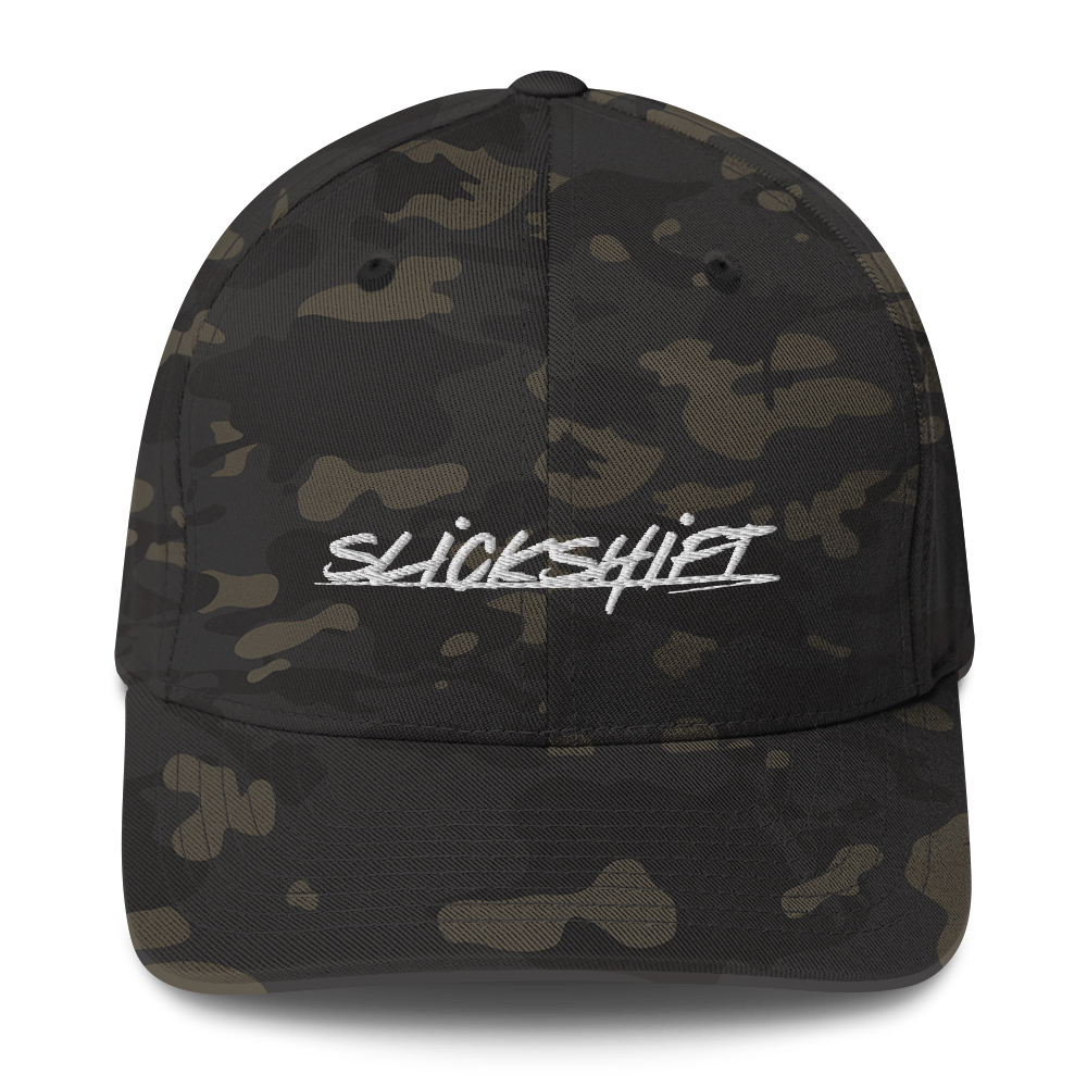 Slick Shift - White Logo Fitted Hat