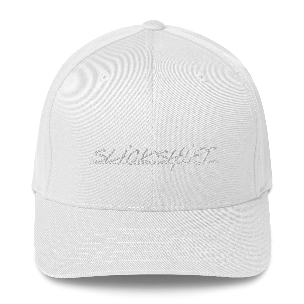 Slick Shift - White Logo Fitted Hat