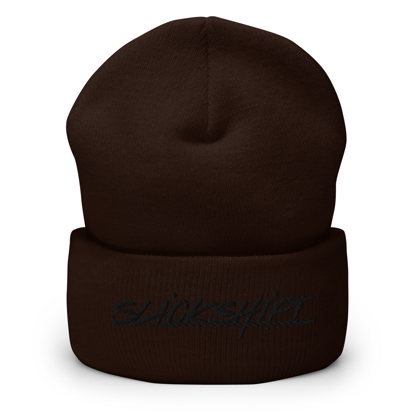 Slick Shift - Black Logo Cuffed Beanie
