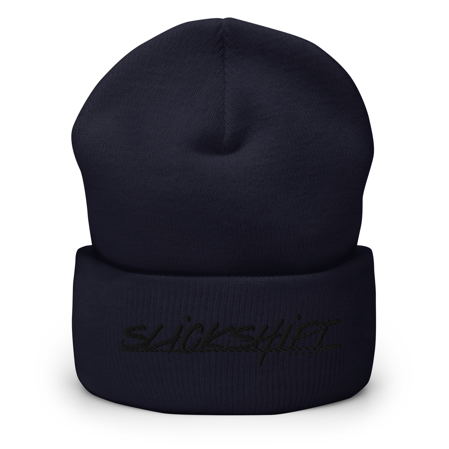 Slick Shift - Black Logo Cuffed Beanie