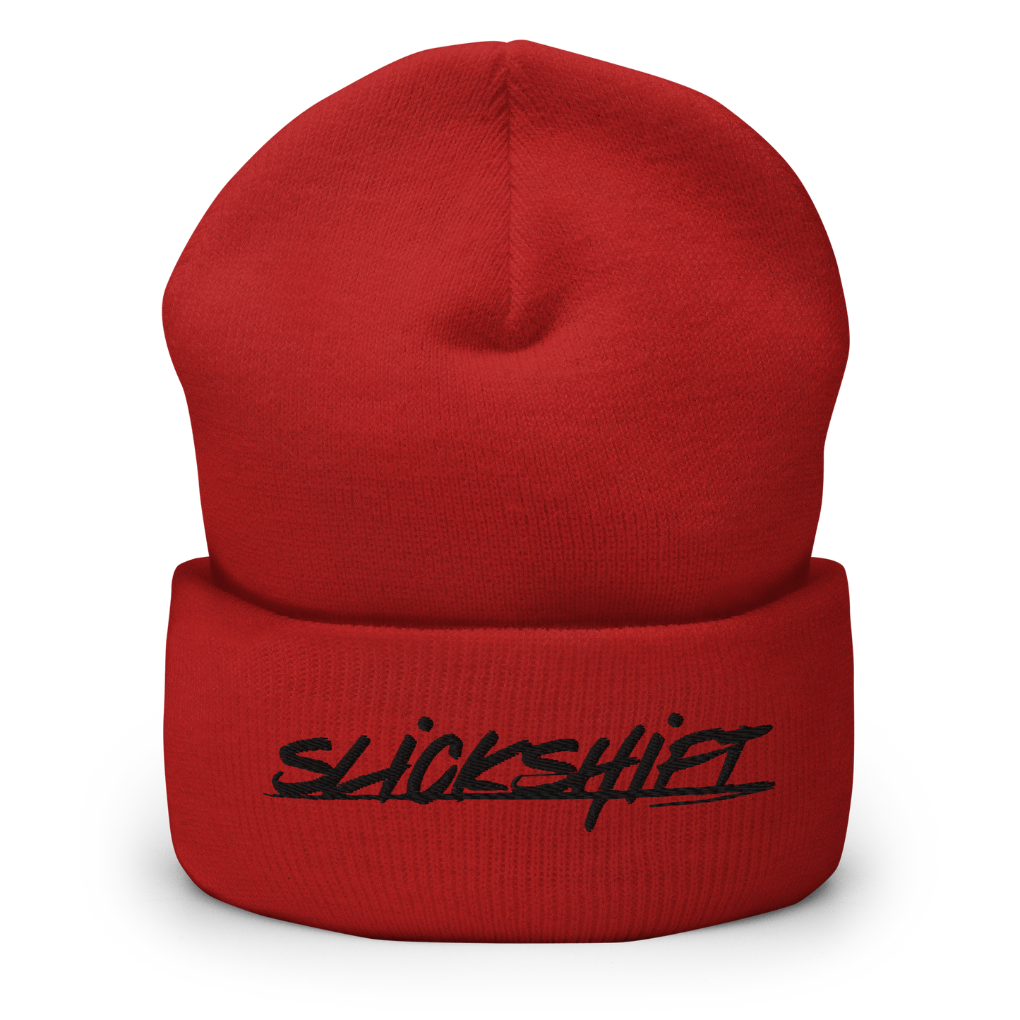 Slick Shift - Black Logo Cuffed Beanie