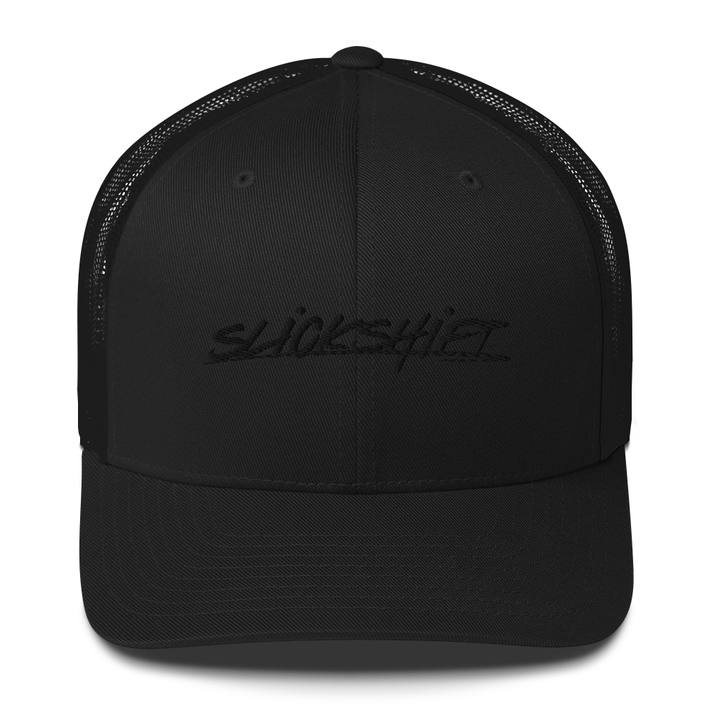 Slick Shift - Black Logo Trucker Cap