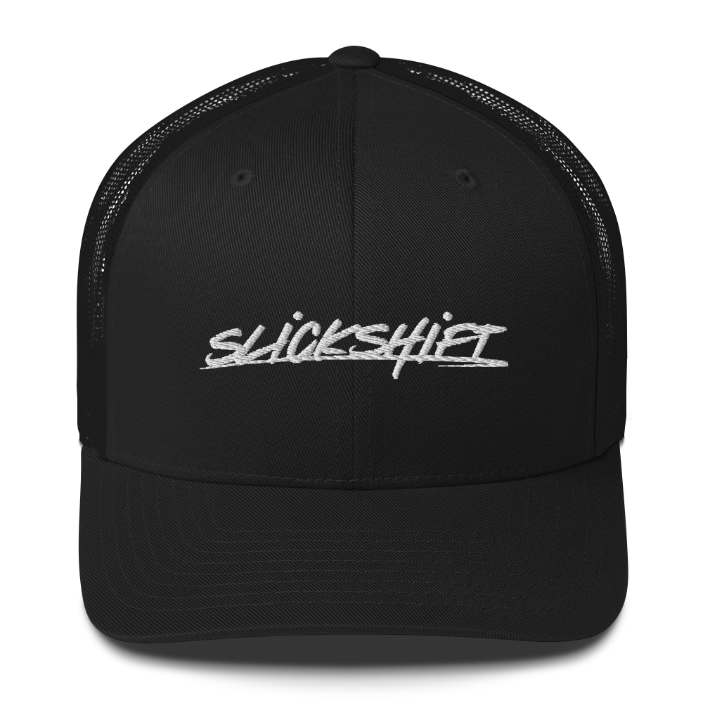 Slick Shift - White Logo Trucker Cap