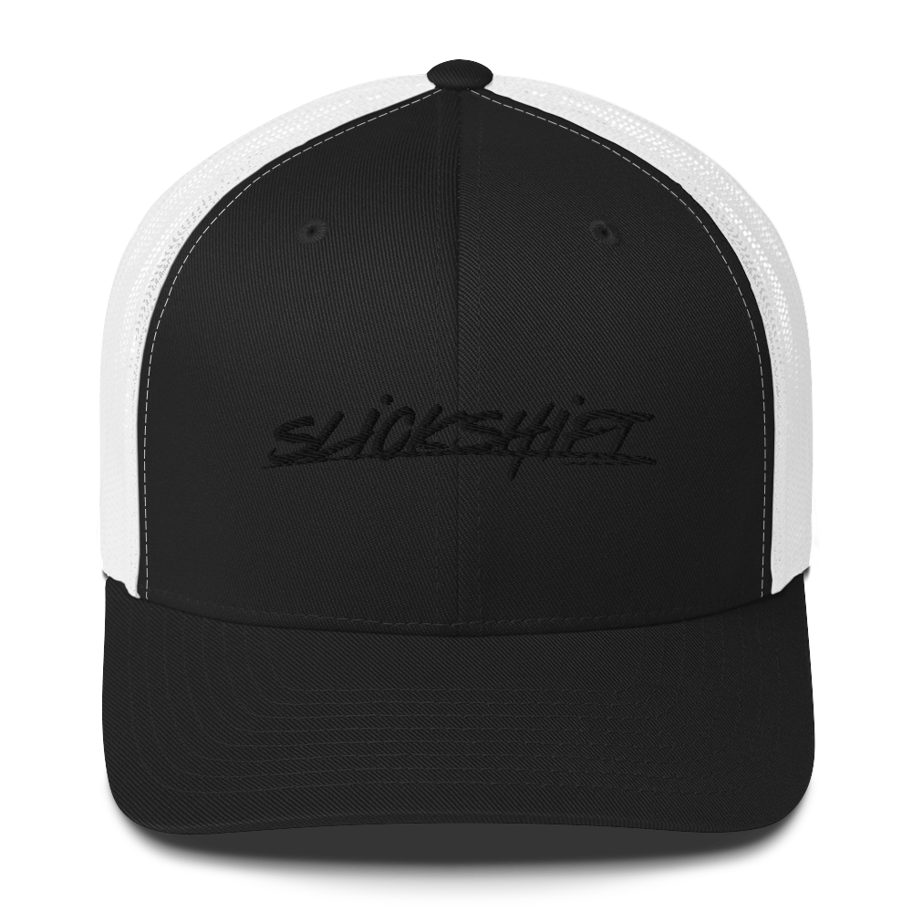 Slick Shift - Black Logo Trucker Cap