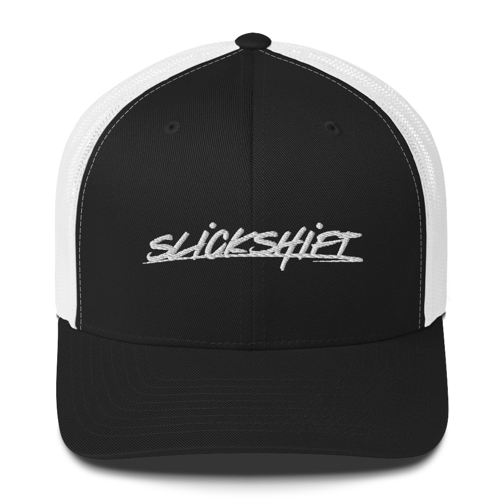 Slick Shift - White Logo Trucker Cap