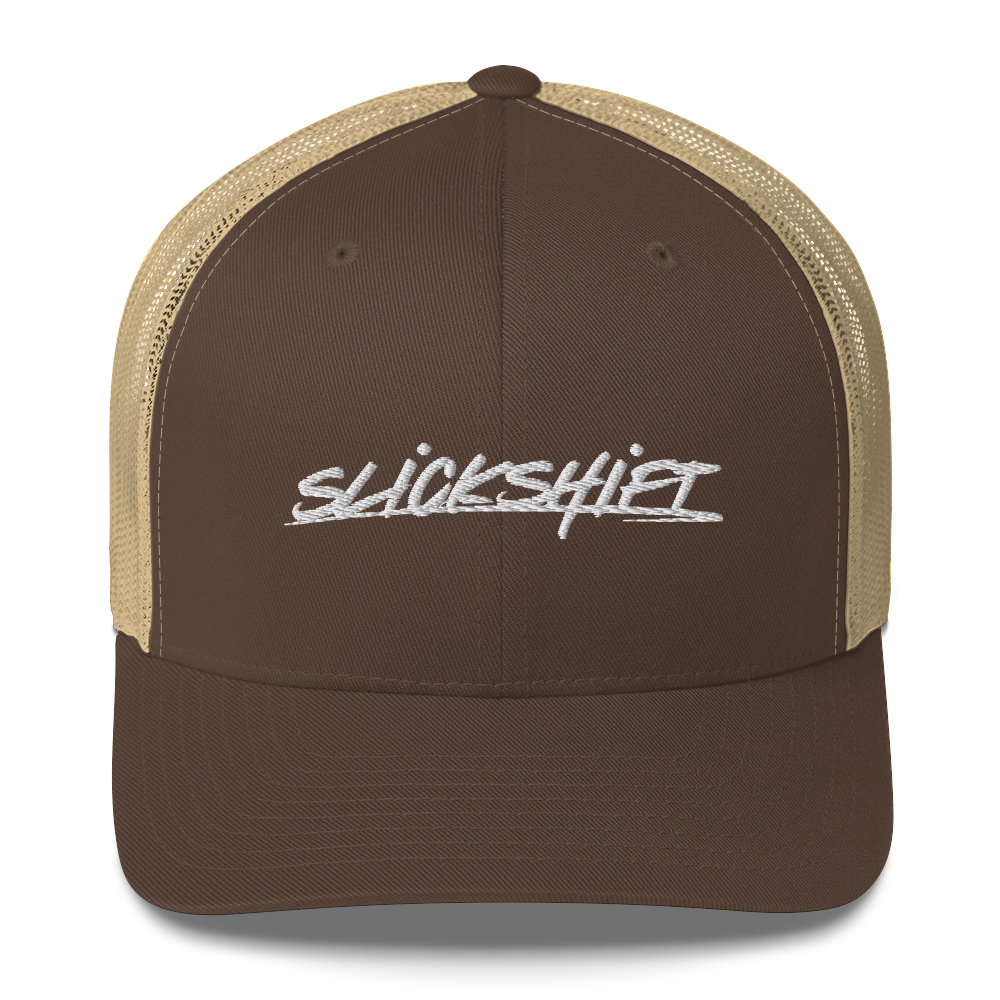 Slick Shift - White Logo Trucker Cap