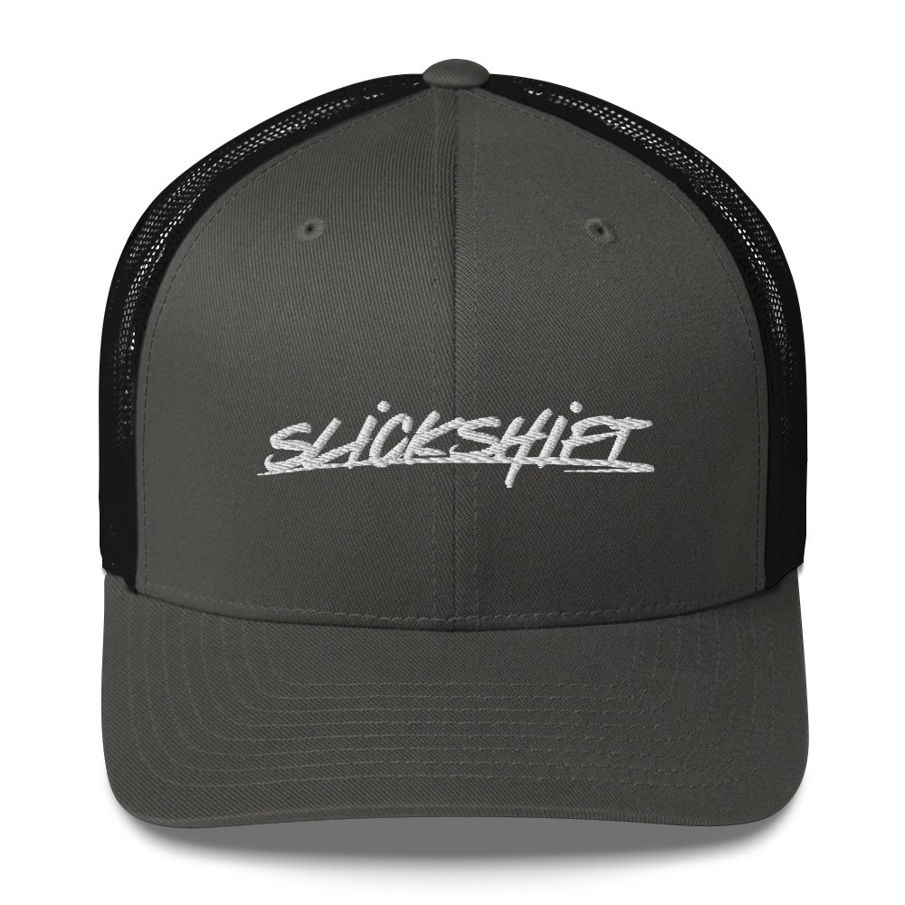 Slick Shift - White Logo Trucker Cap
