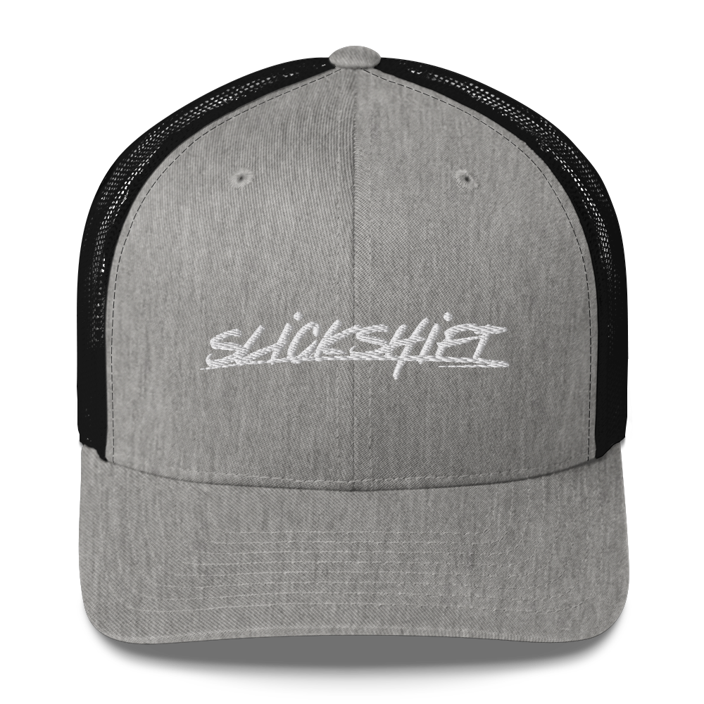Slick Shift - White Logo Trucker Cap