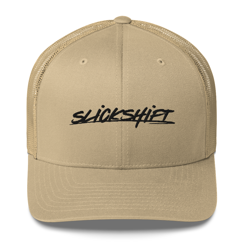 Slick Shift - Black Logo Trucker Cap