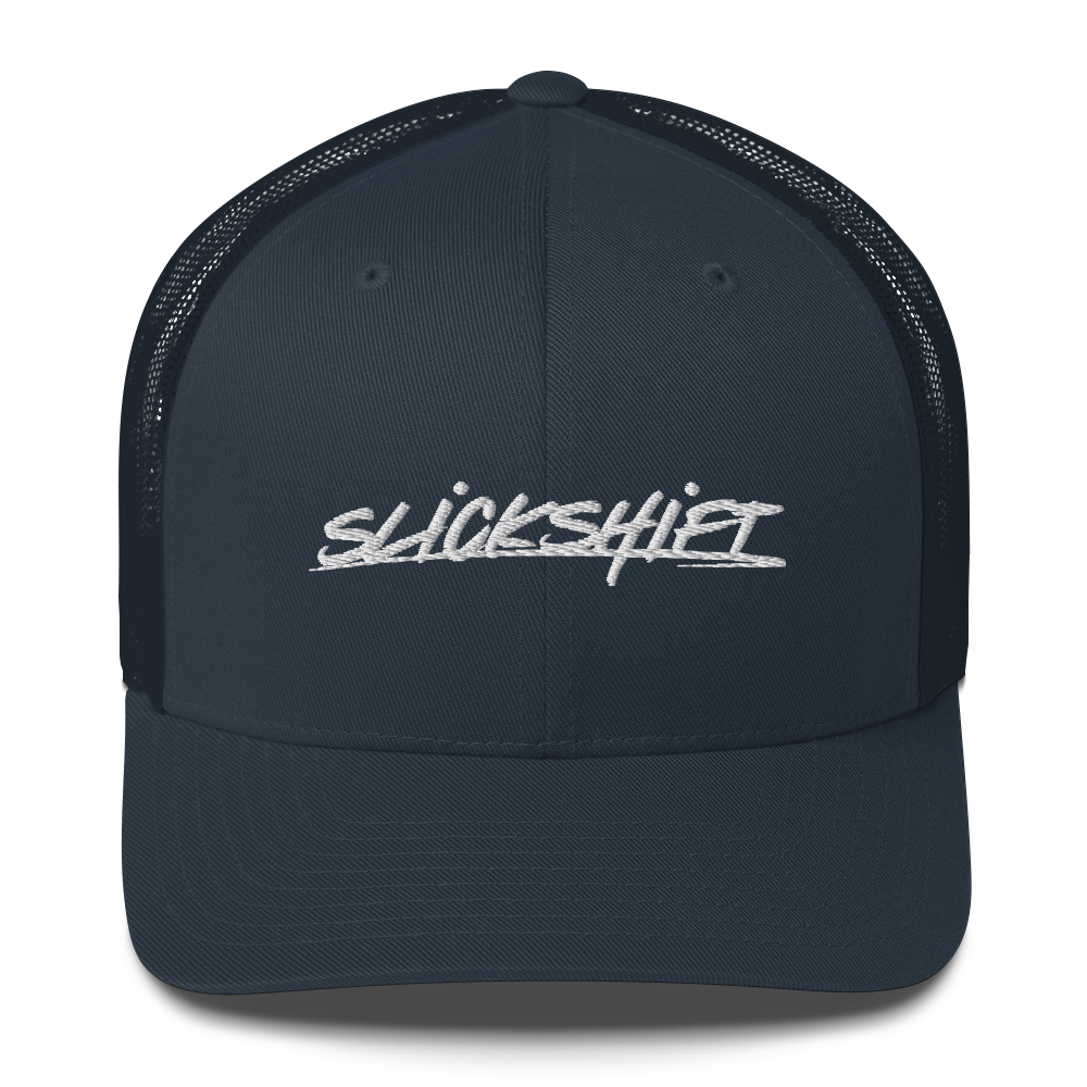 Slick Shift - White Logo Trucker Cap