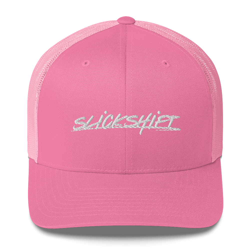 Slick Shift - White Logo Trucker Cap