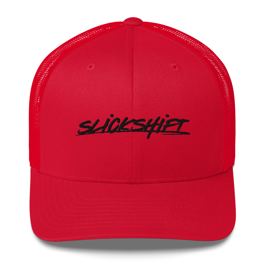 Slick Shift - Black Logo Trucker Cap