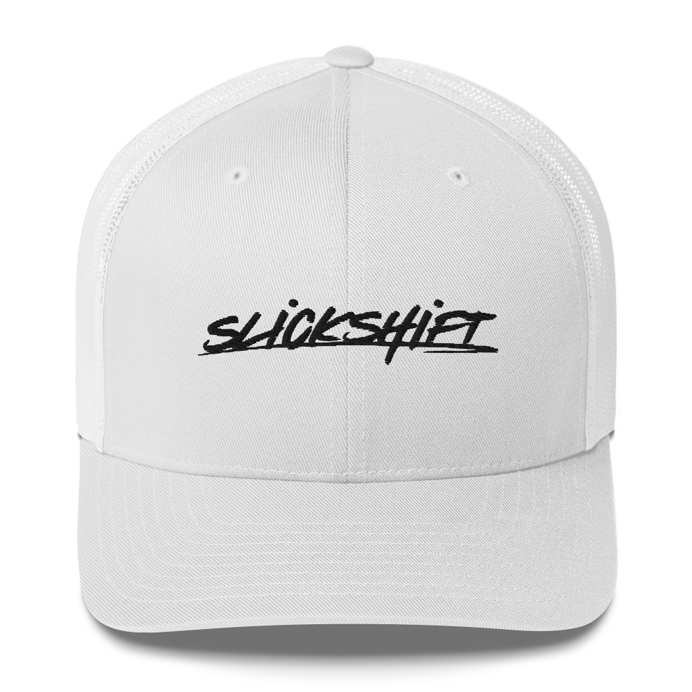 Slick Shift - Black Logo Trucker Cap