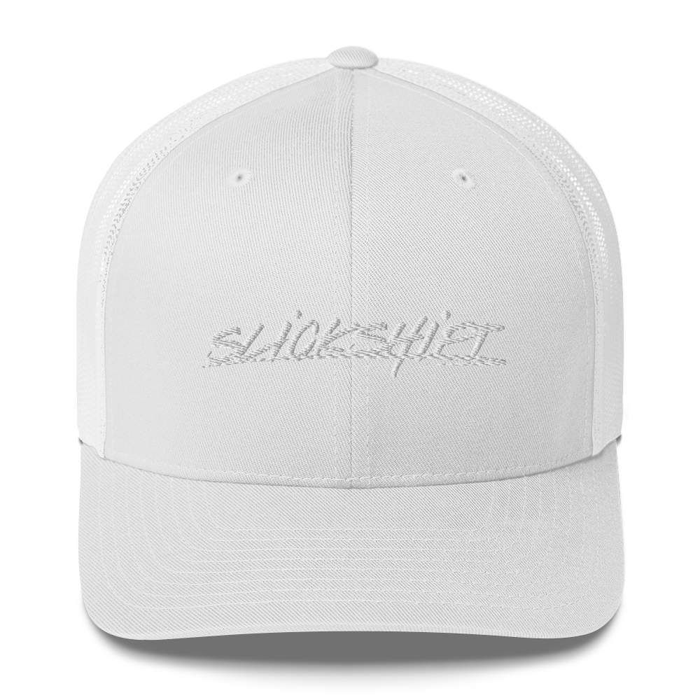 Slick Shift - White Logo Trucker Cap