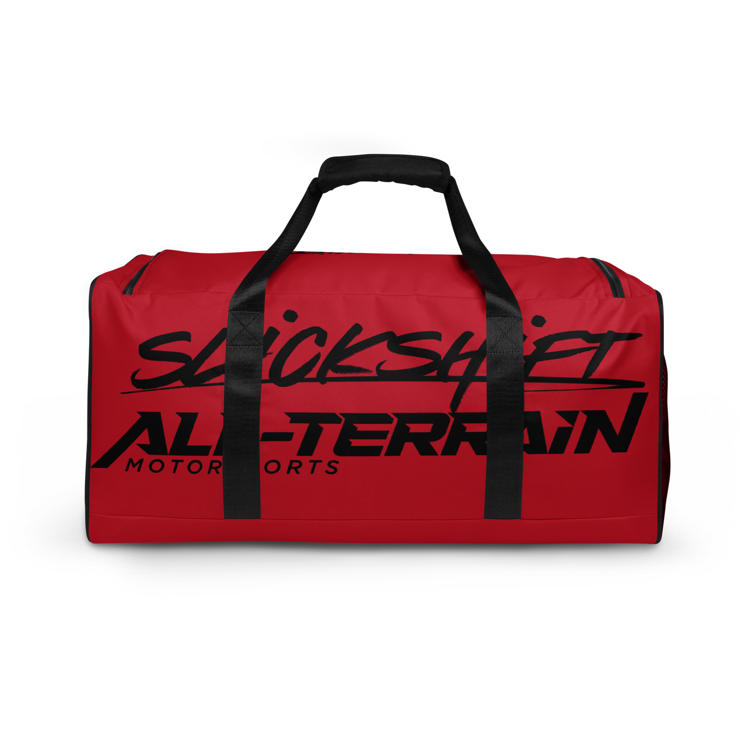 Slick Shift x All Terrain - Black Logo Duffle Bag (Red)