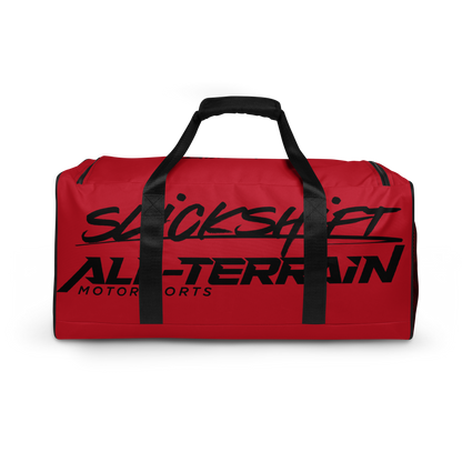 Slick Shift x All Terrain - Black Logo Duffle Bag (Red)