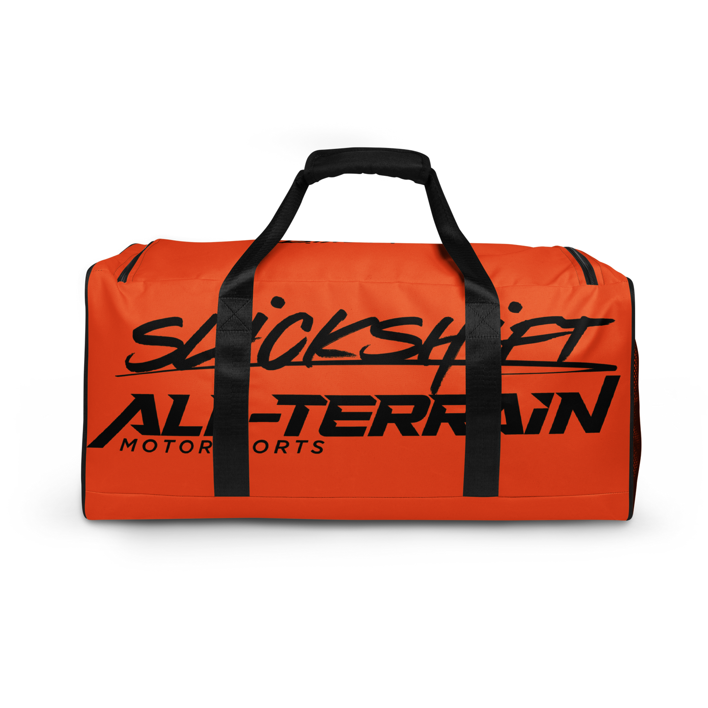 Slick Shift x All Terrain - Black Logo Duffle Bag (Orange)