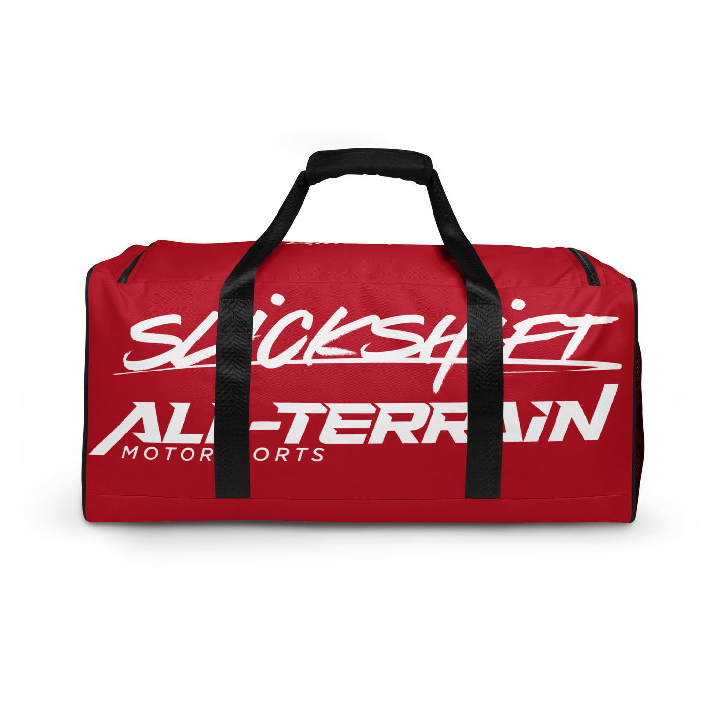 Slick Shift x All Terrain - White Logo Duffle Bag (Red)