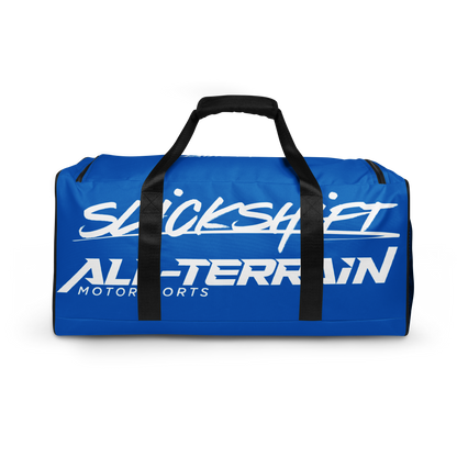 Slick Shift x All Terrain - White Logo Duffle Bag (Blue)