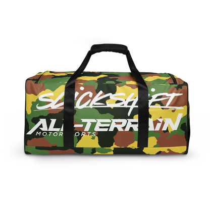 Slick Shift x All Terrain - White Logo Duffle Bag (Camo)