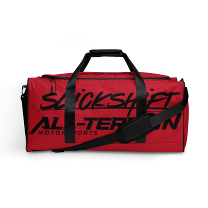 Slick Shift x All Terrain - Black Logo Duffle Bag (Red)