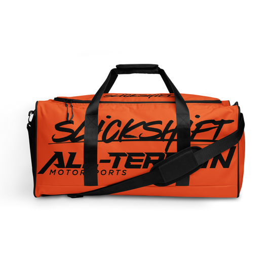 Slick Shift x All Terrain - Black Logo Duffle Bag (Orange)