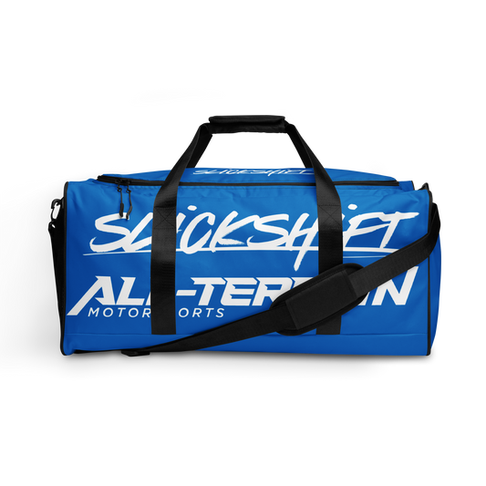 Slick Shift x All Terrain - White Logo Duffle Bag (Blue)