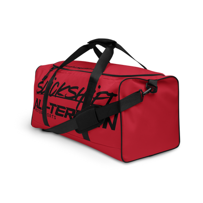 Slick Shift x All Terrain - Black Logo Duffle Bag (Red)