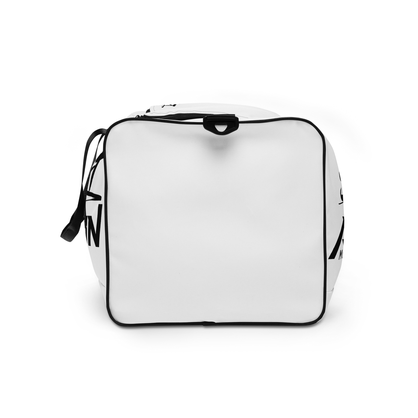 Slick Shift x All Terrain - Black Logo Duffle Bag (White)