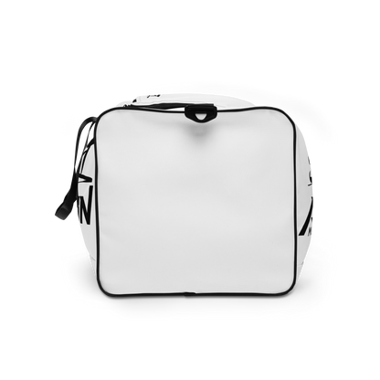 Slick Shift x All Terrain - Black Logo Duffle Bag (White)