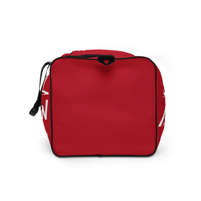 Slick Shift x All Terrain - White Logo Duffle Bag (Red)