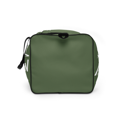 Slick Shift x All Terrain - White Logo Duffle Bag (Olive)