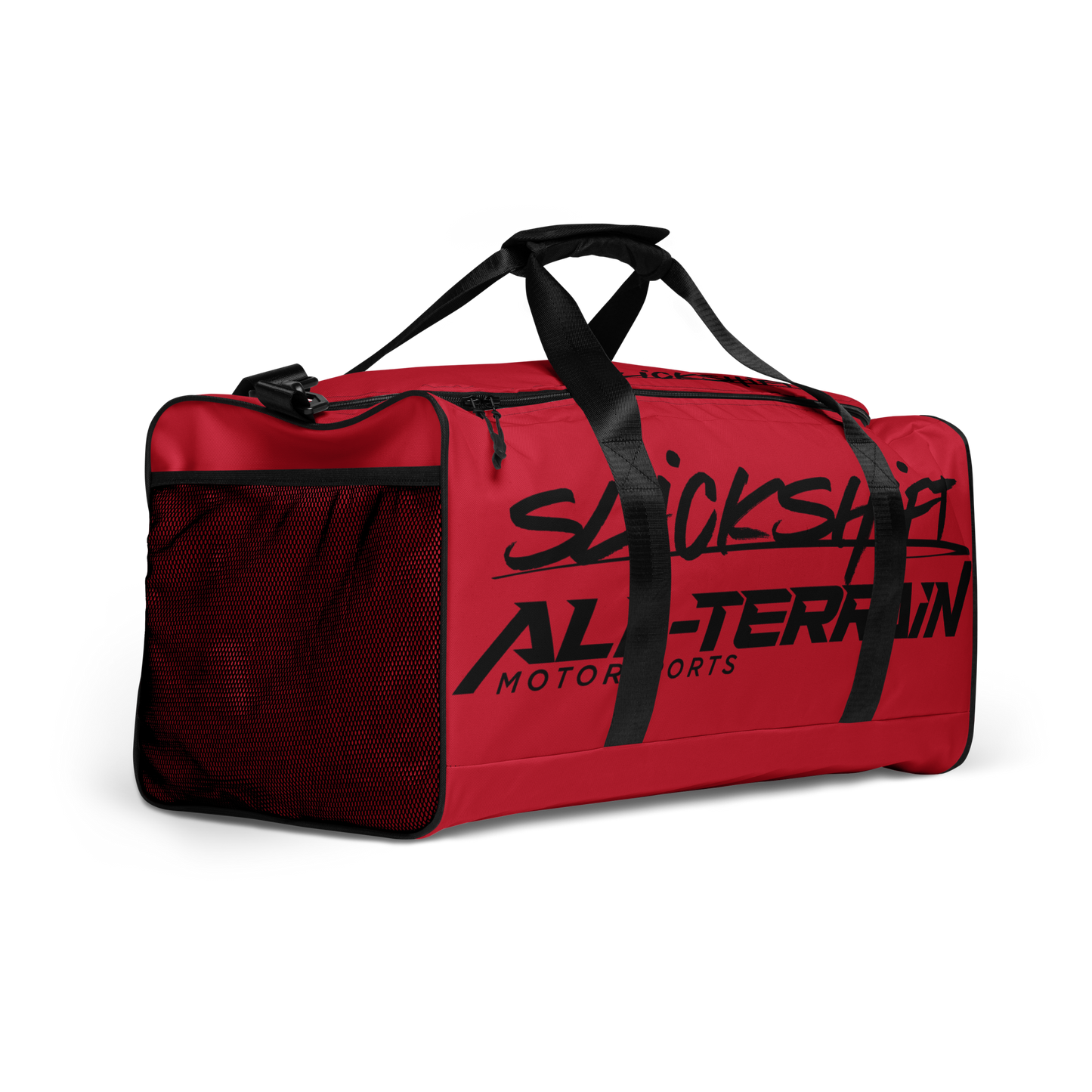 Slick Shift x All Terrain - Black Logo Duffle Bag (Red)