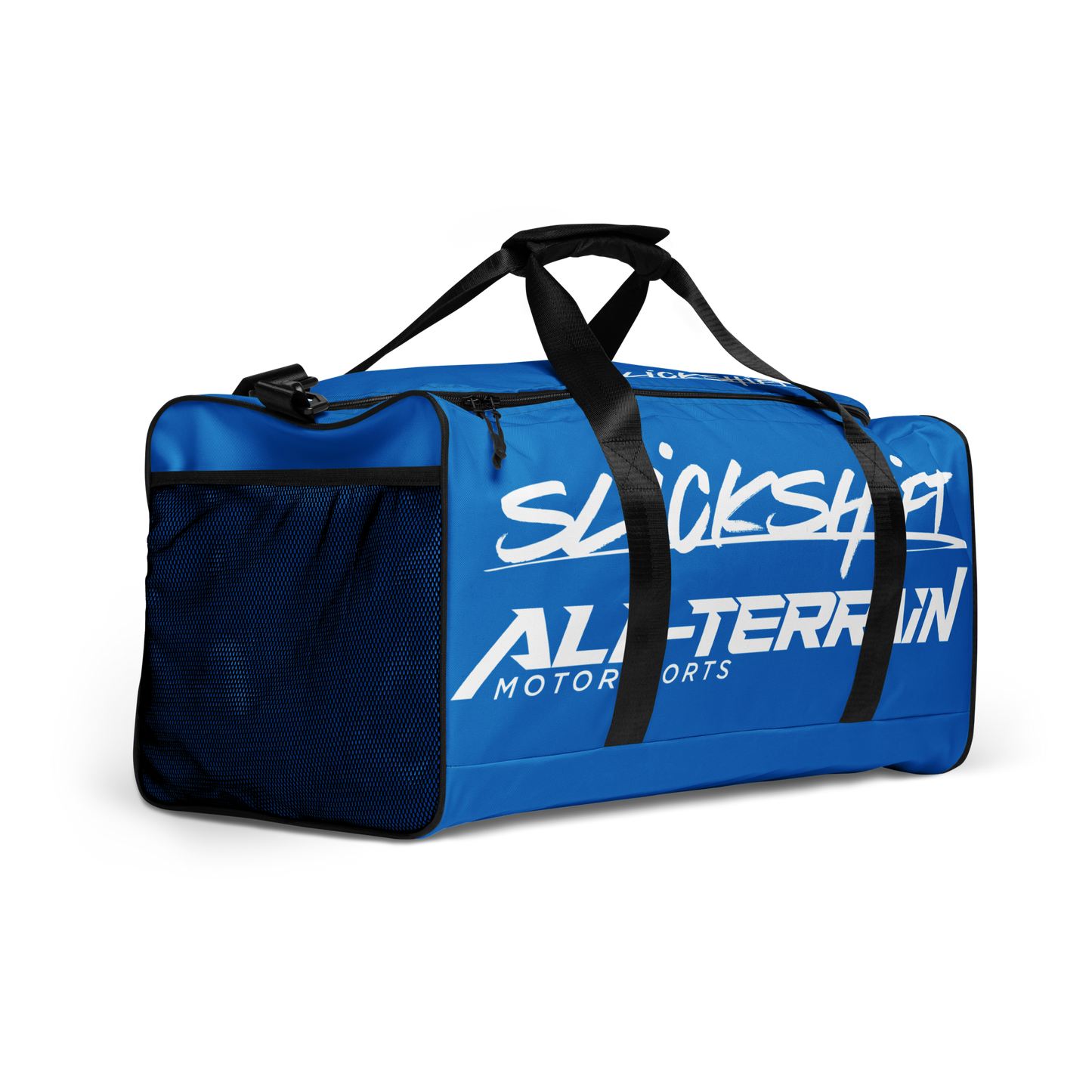 Slick Shift x All Terrain - White Logo Duffle Bag (Blue)