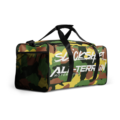 Slick Shift x All Terrain - White Logo Duffle Bag (Camo)