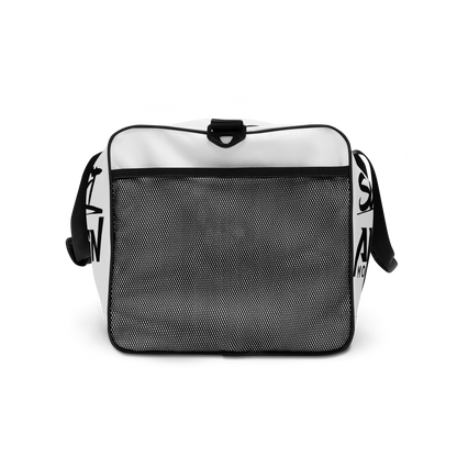 Slick Shift x All Terrain - Black Logo Duffle Bag (White)