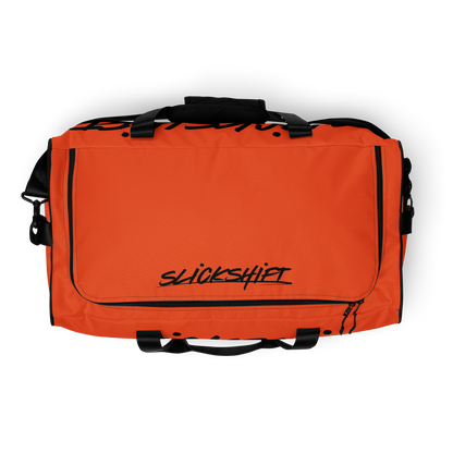 Slick Shift x All Terrain - Black Logo Duffle Bag (Orange)