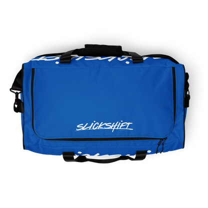 Slick Shift x All Terrain - White Logo Duffle Bag (Blue)