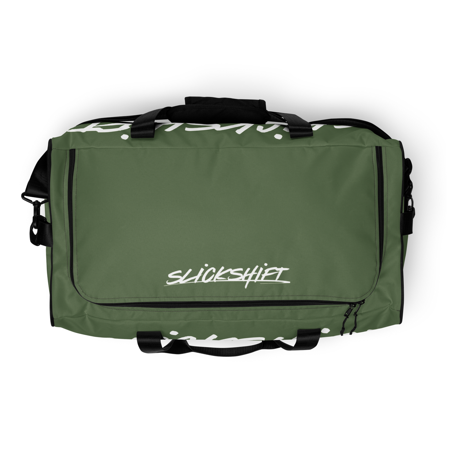 Slick Shift x All Terrain - White Logo Duffle Bag (Olive)