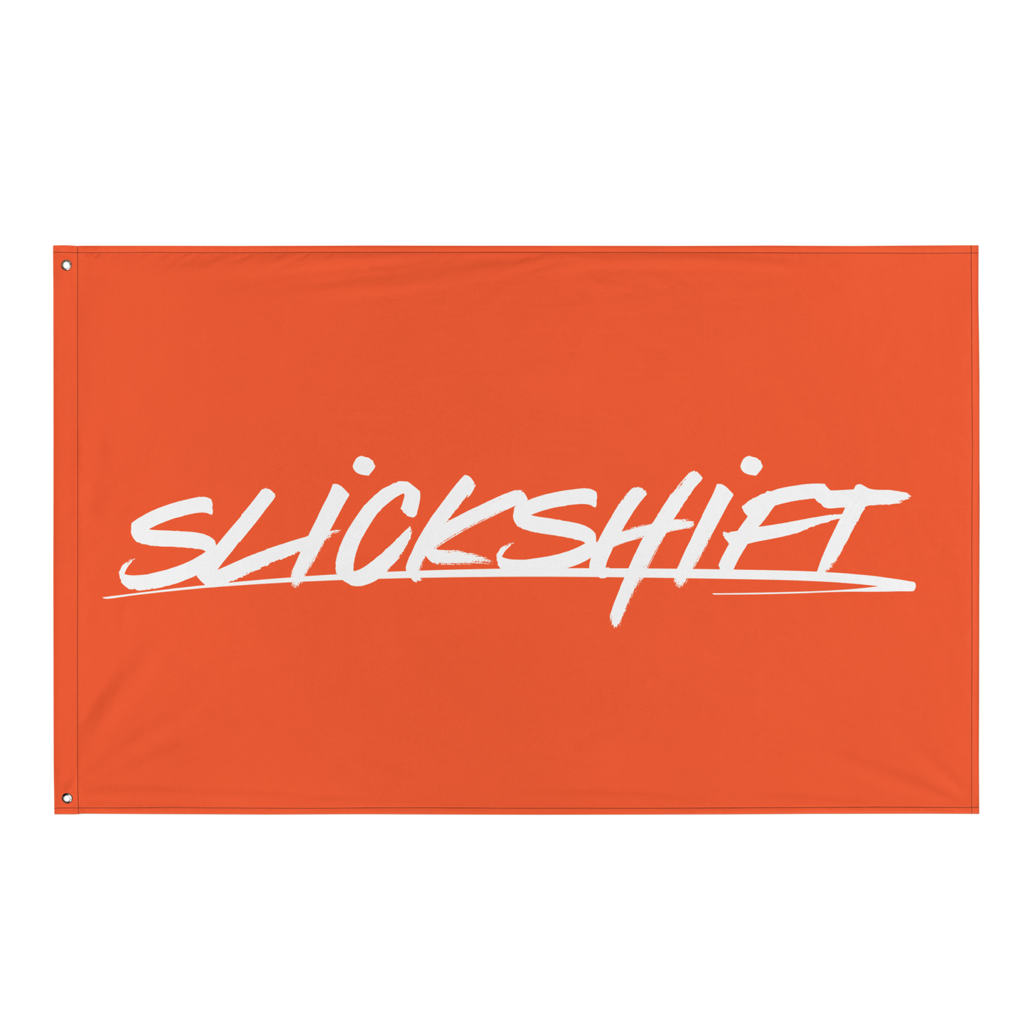 Slick Shift - Full Logo Flag (Orange)