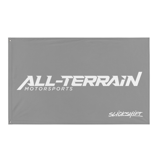 Slick Shift x All Terrain - Full Logo Flag (Grey)