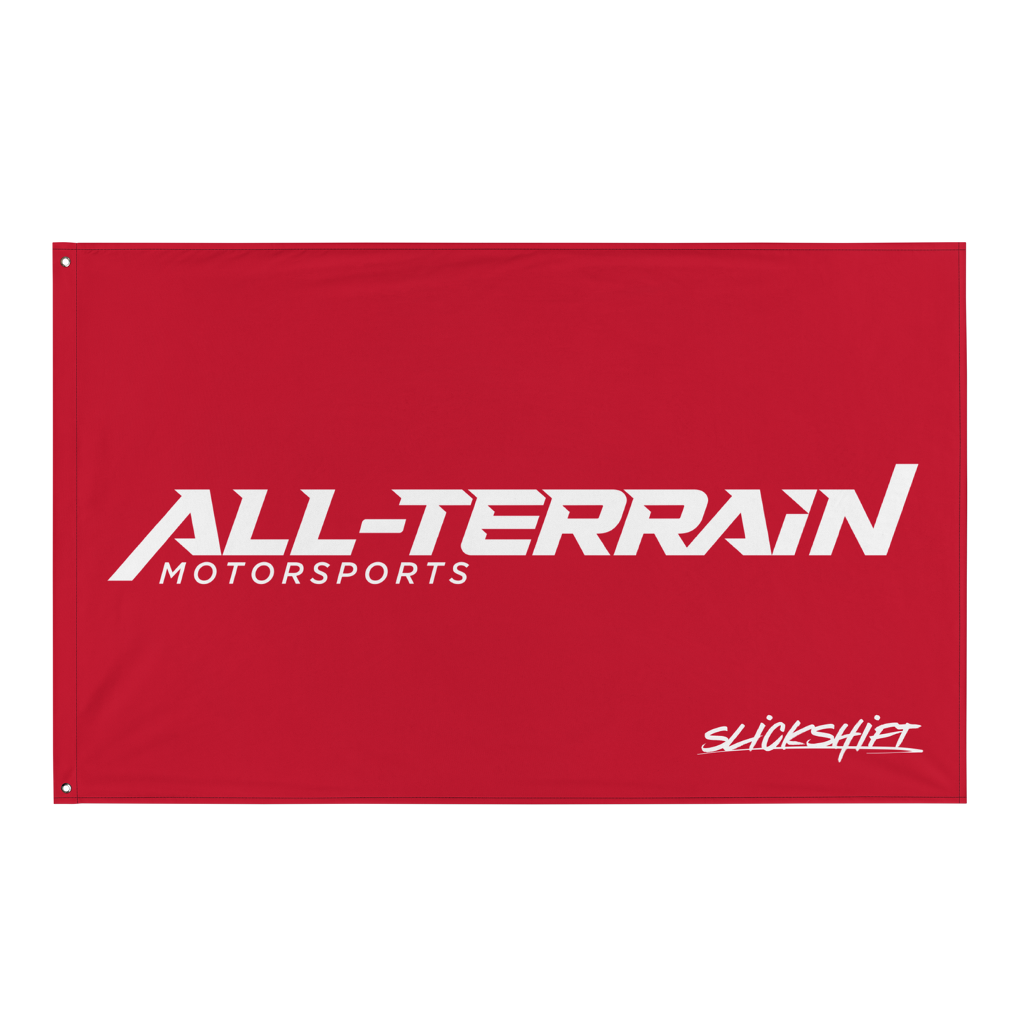 Slick Shift x All Terrain - Full Logo Flag (Red)